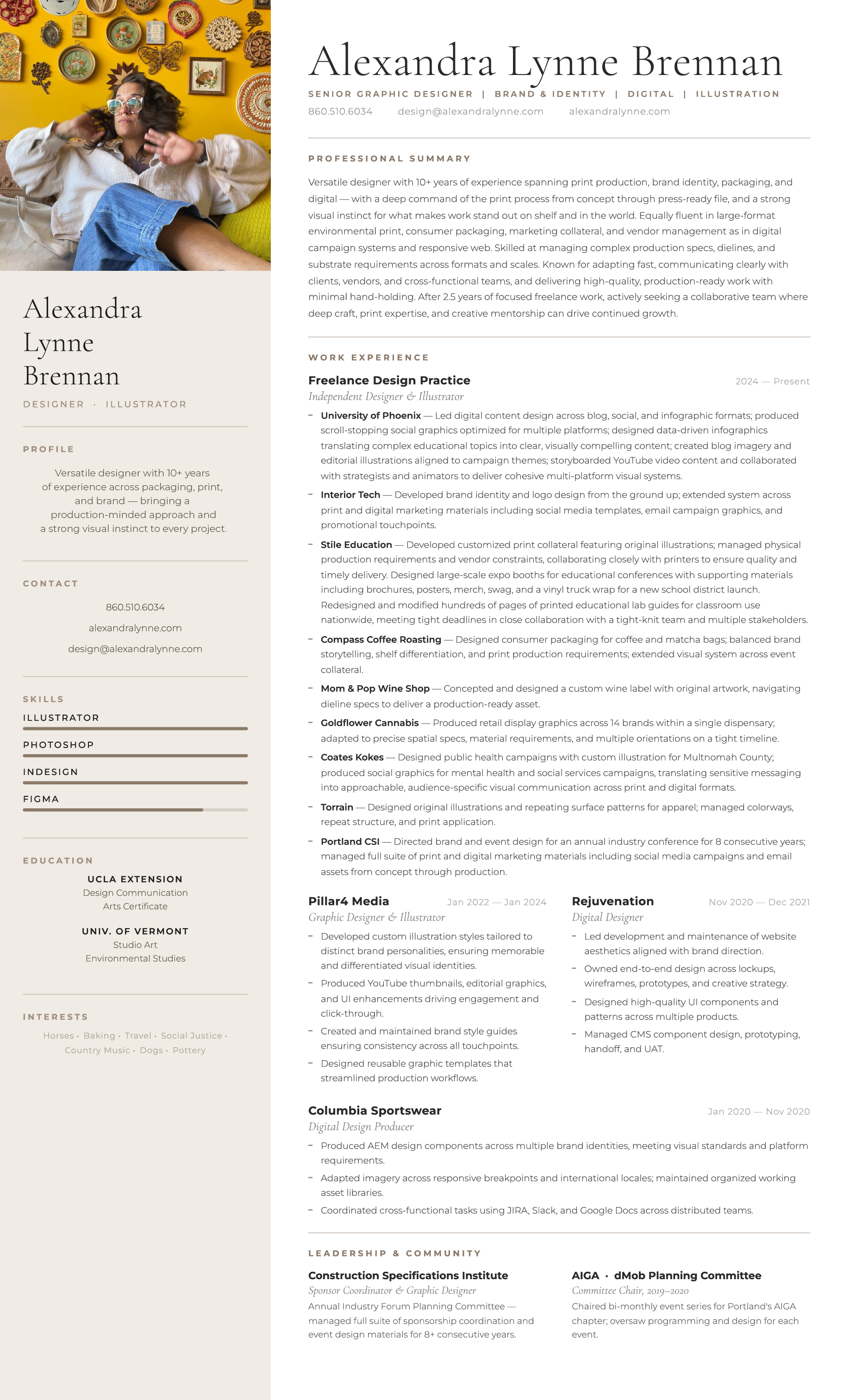 Alexandra Brennan Resume