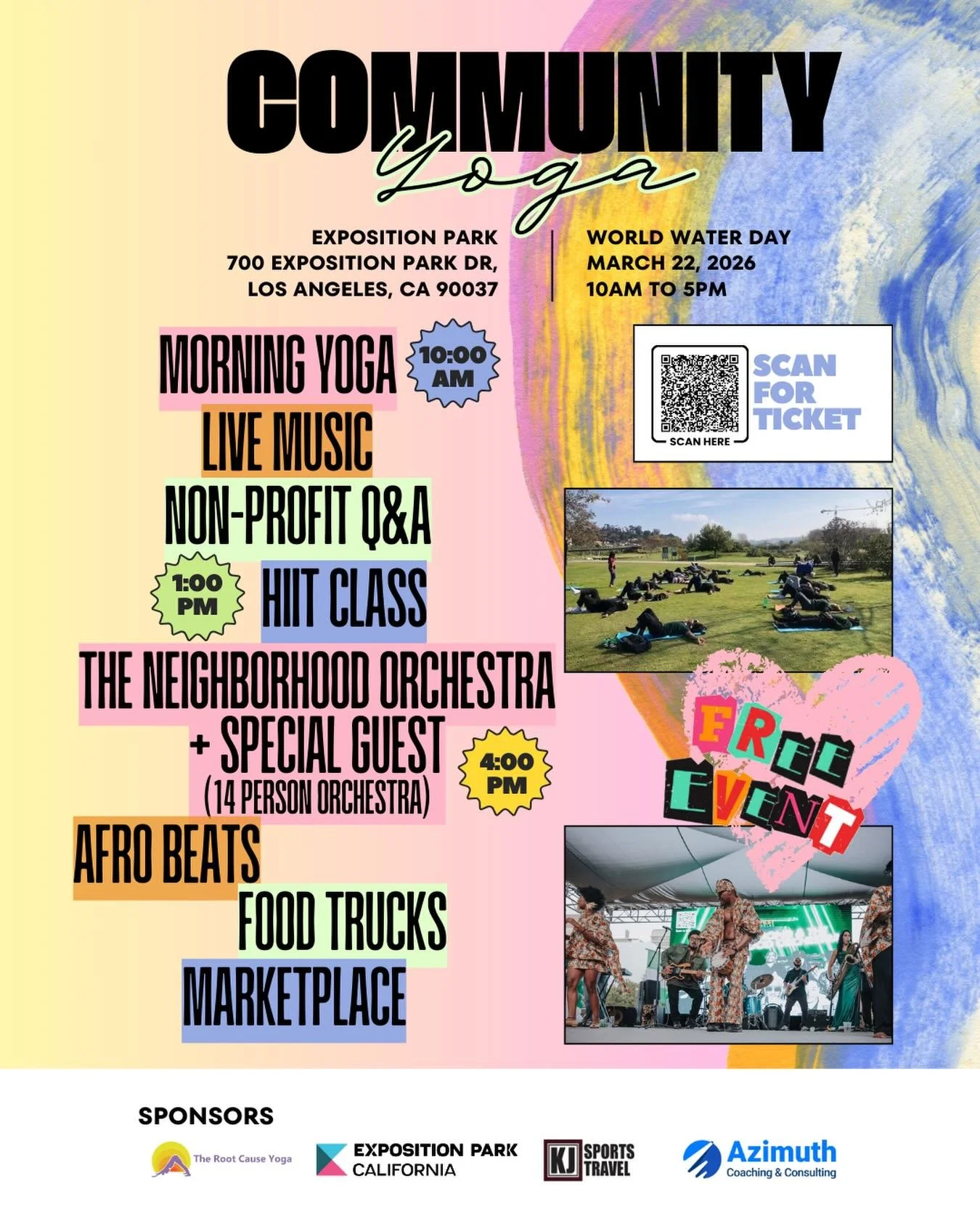 &hellip;
✨ Live Music by @alizagraces and @freya.berkhout 
✨ Calming Yoga Class by @therootcauseyoga 
✨ Uplifting Workout (HIIT) by @fleekygirlclub 
✨ Dance Party by @theneighborhoodorchestra 
✨ Q&amp;A by @homeboyindustries @acce_action @heartforwar