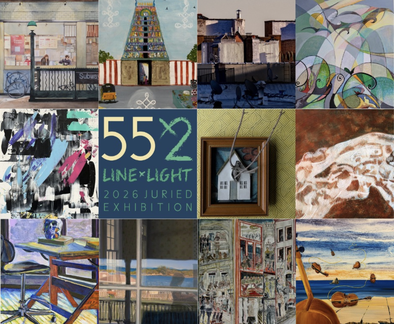 55 x 2: LINE and LIGHT | Edward Hopper House Museum and Study Center, 2026 [Selecting Juror]