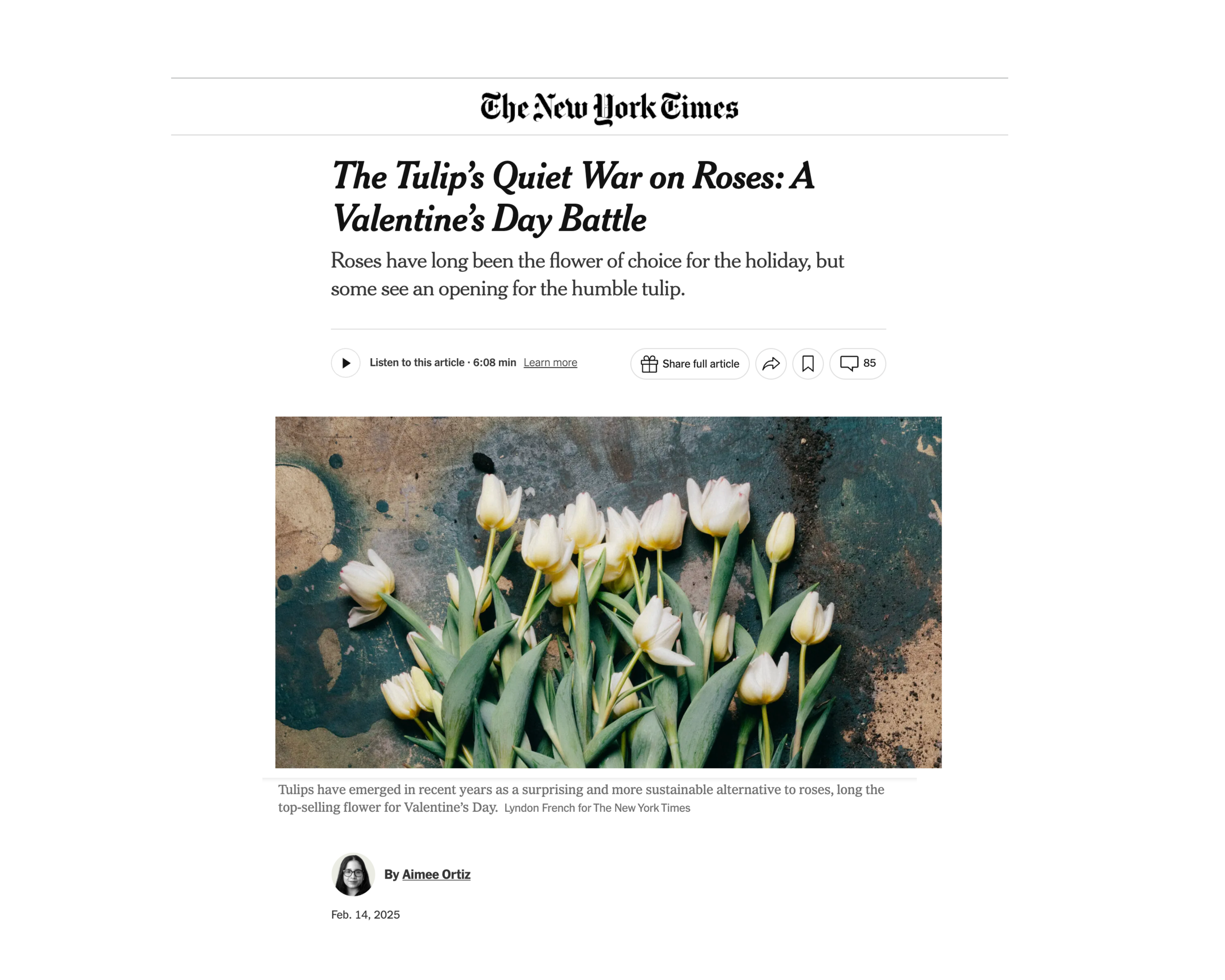 How to Turn Your Valentine's Day Pitch into a NYT-Worthy Story