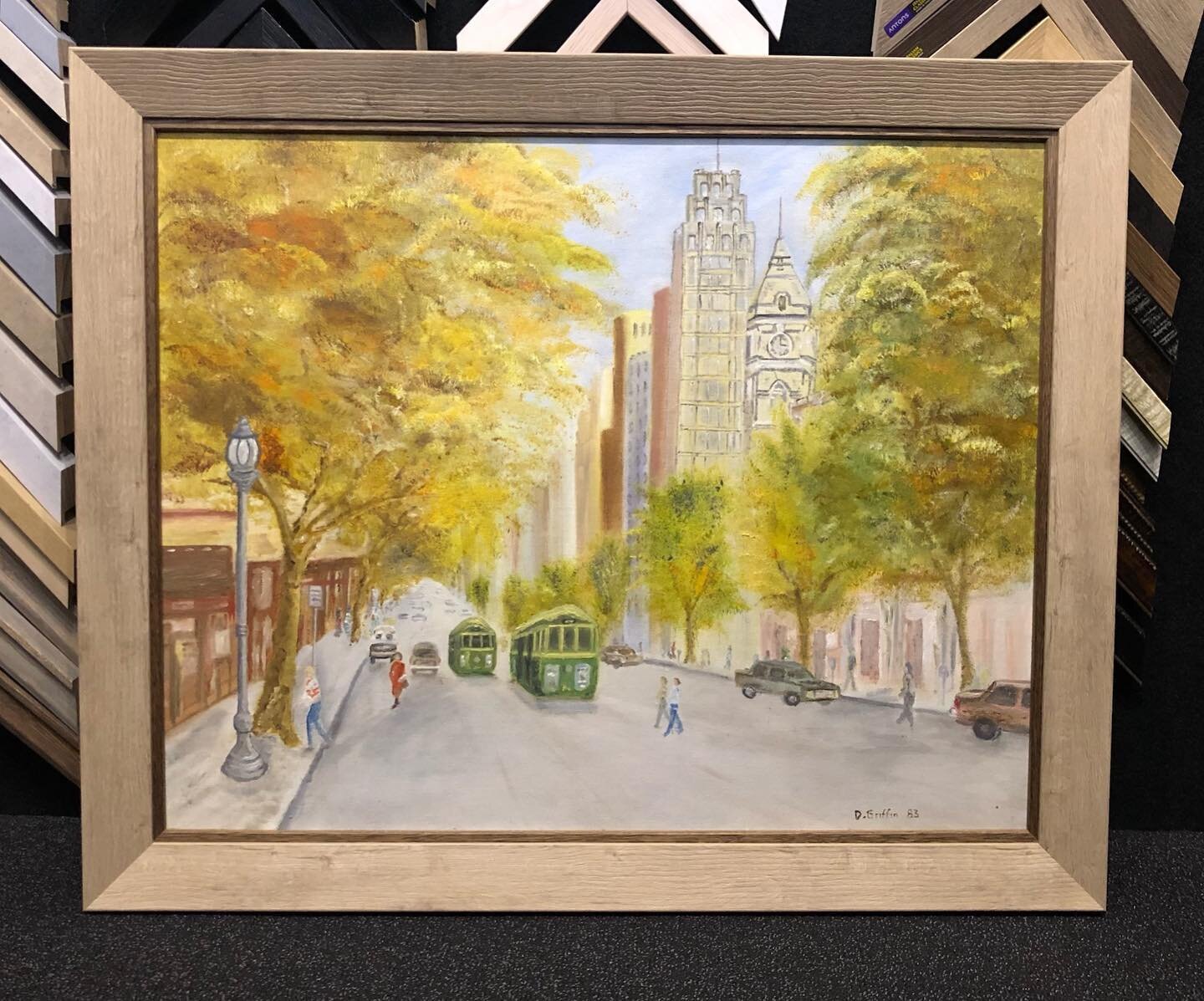 A frame really can elevate artwork 😍
Enjoy this &lsquo;after&rsquo;, swipe to see the before. 

Come in store for a free quote. 

#alburypictureframers #alburywodonga #alburyframing #alburyframer #pictureframing #customframing