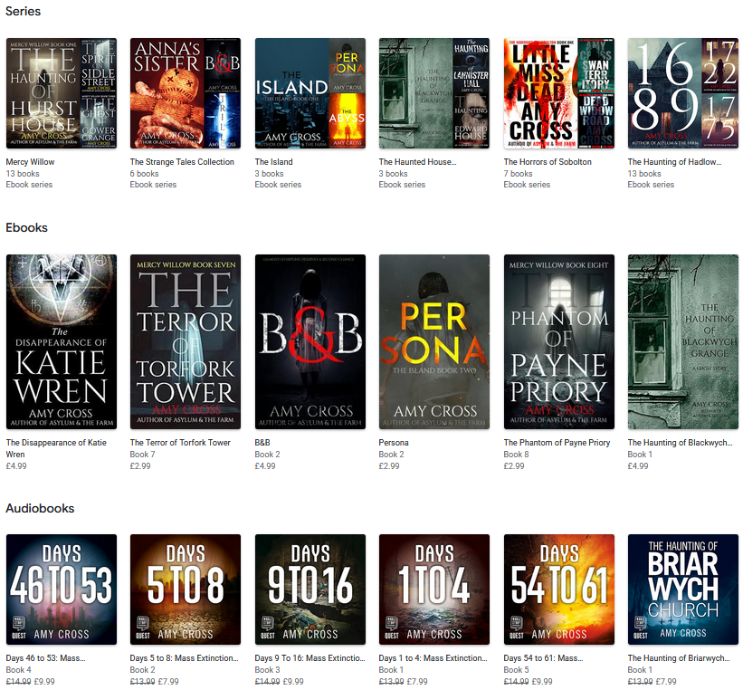 Amy Cross at Google Play Books