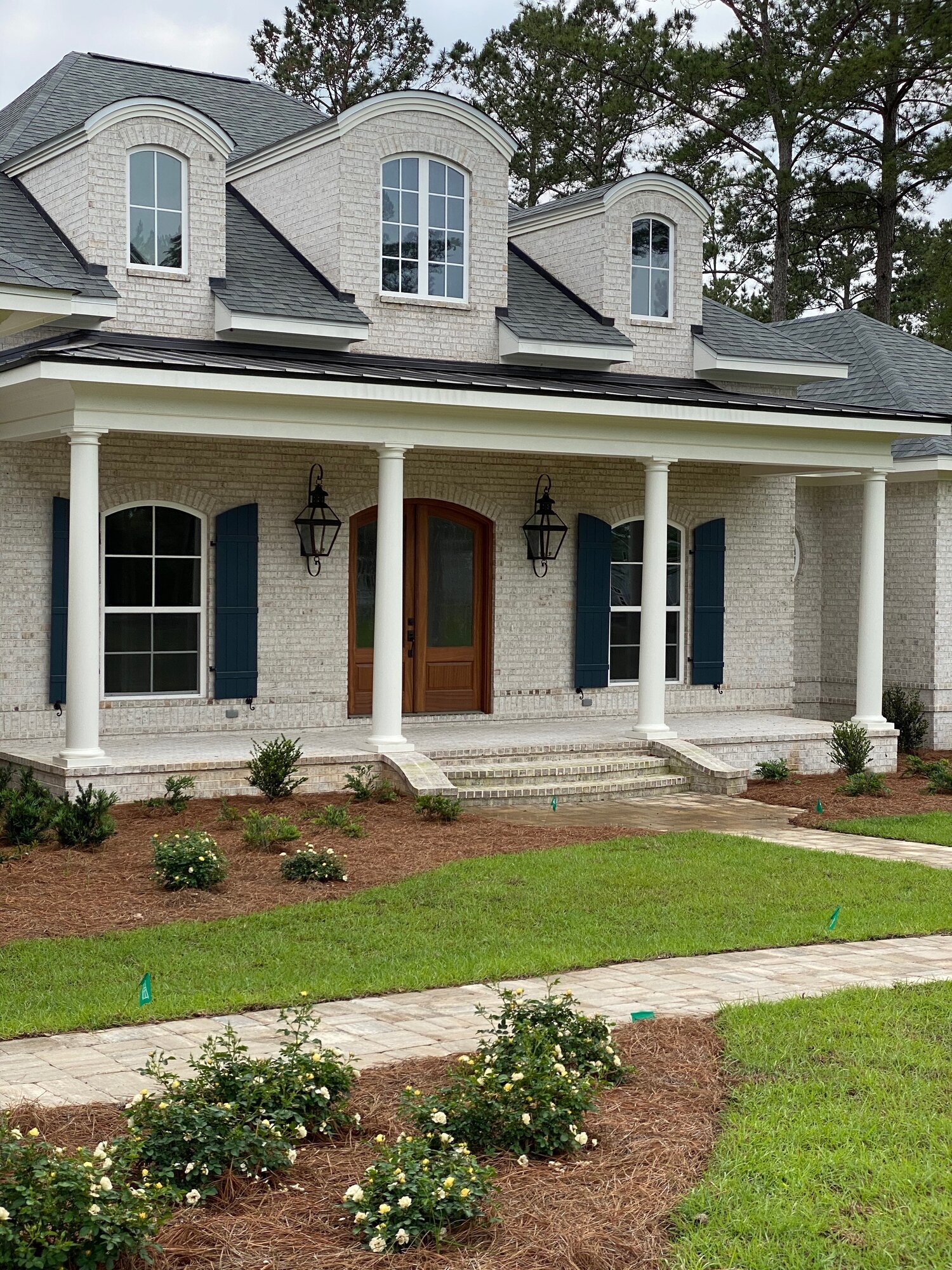 white brick Family home on Lake Pisgah