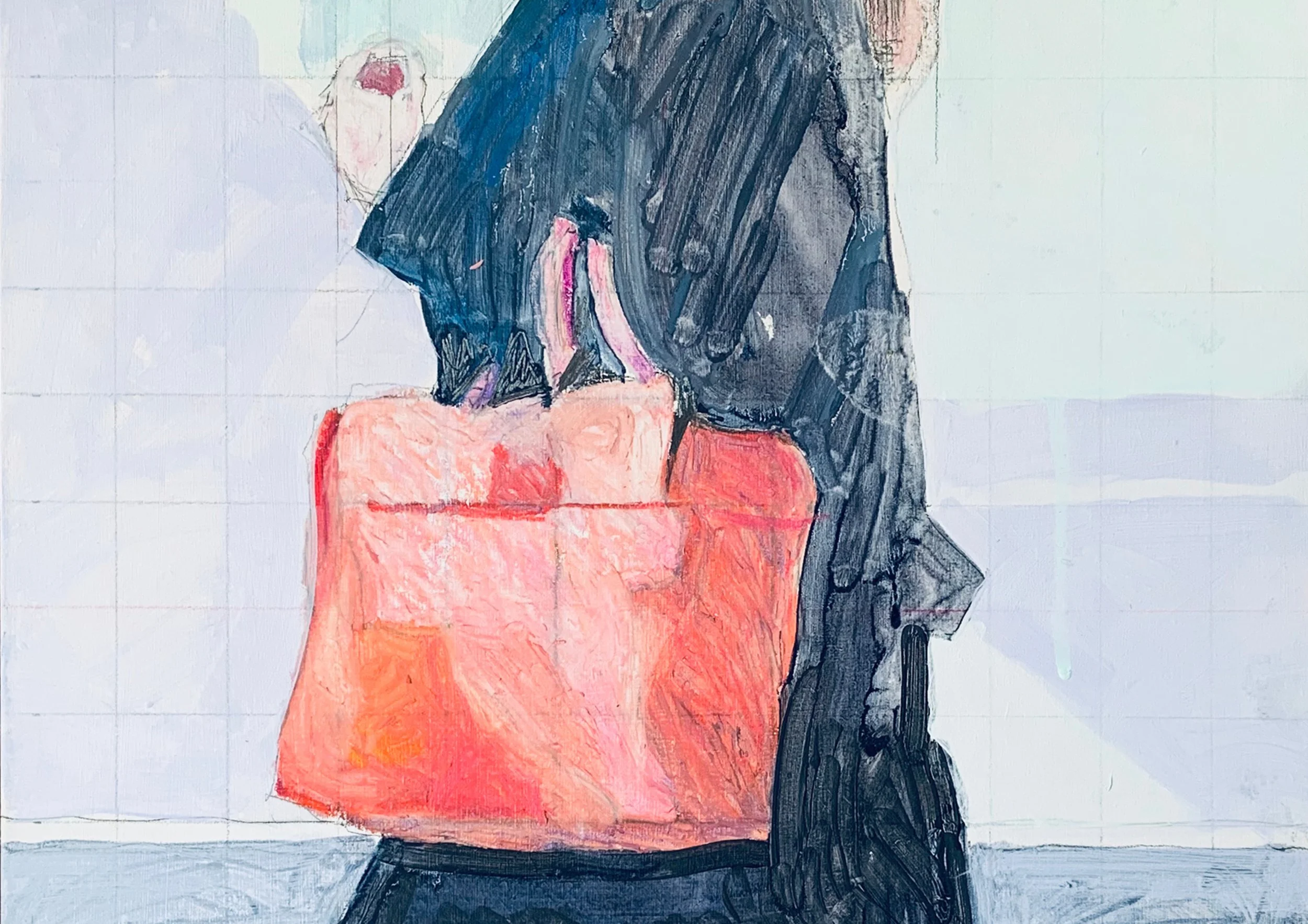 Expressive painting, shopping in New York