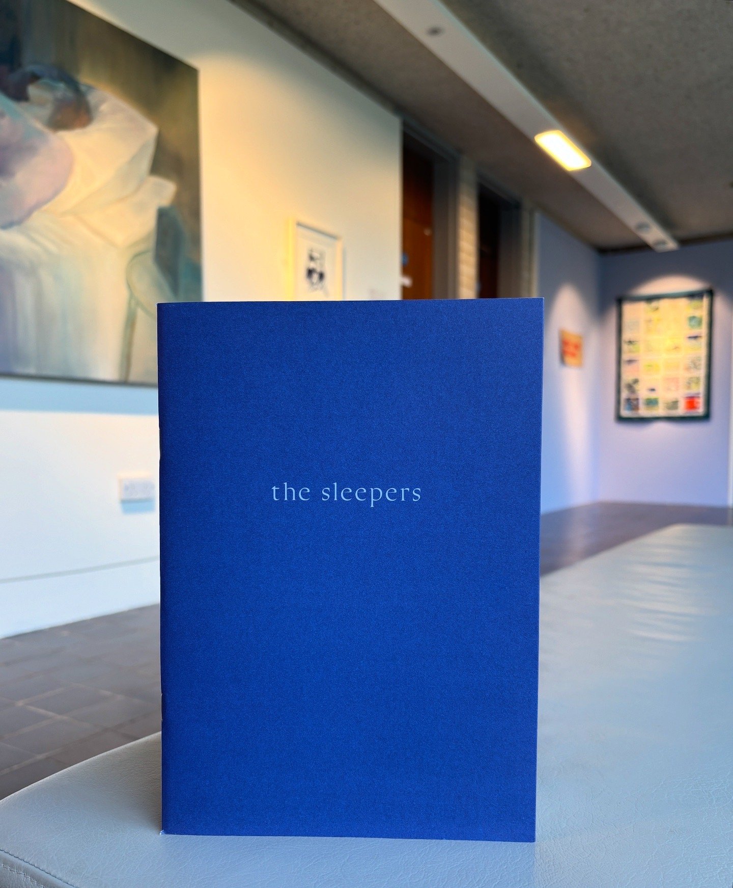 a photo of an exhibition booklet called The Sleepers