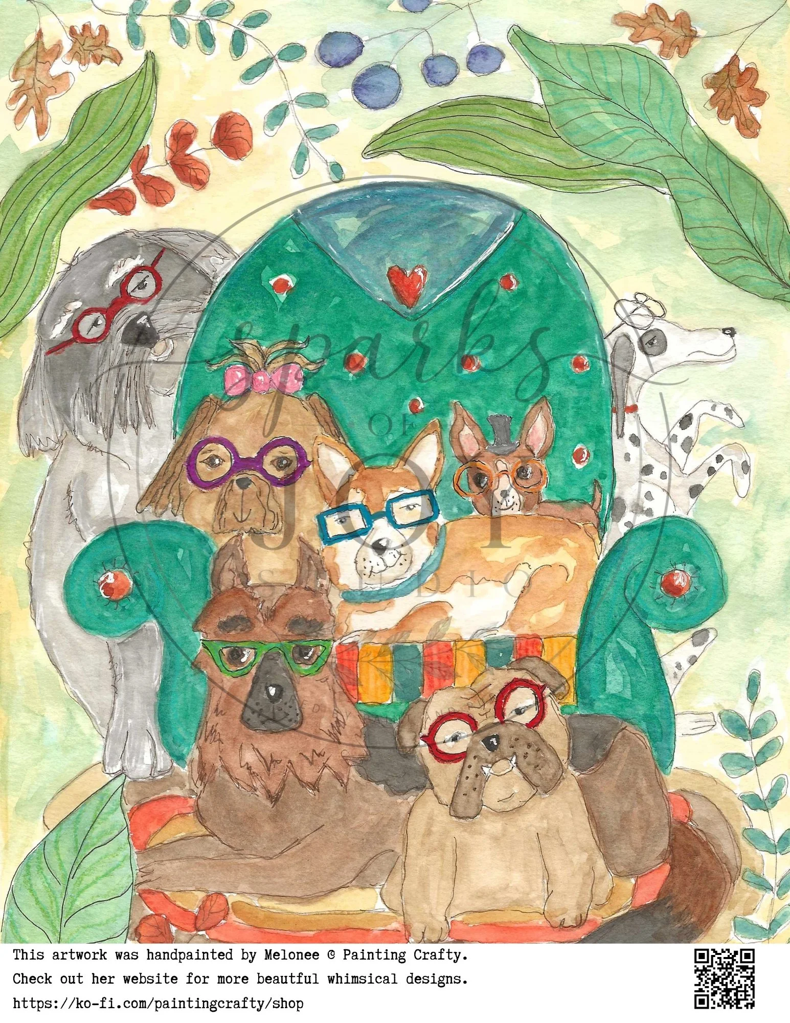 Bookish Buddies (8x10)