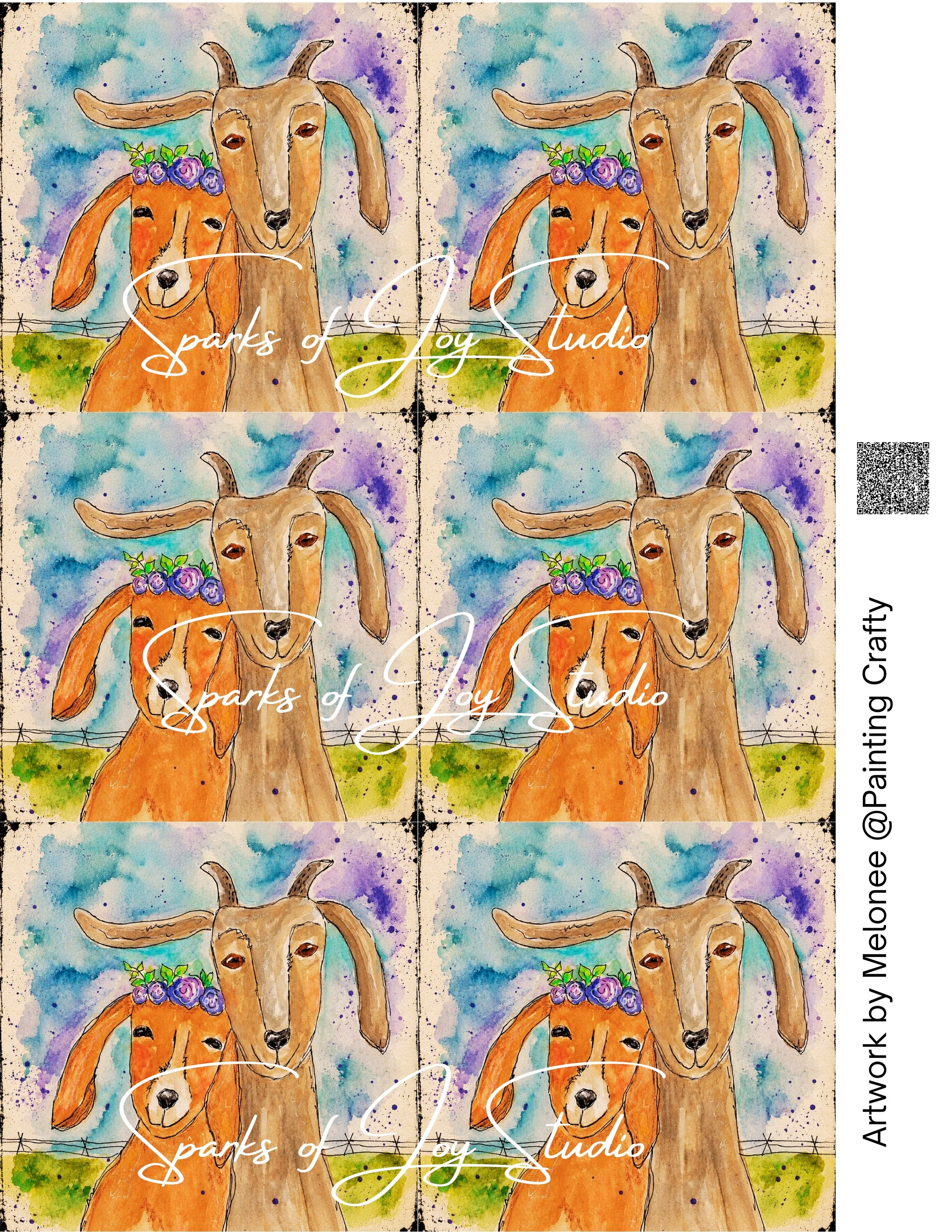 Goat Besties (NO TEXT)-6 *Artwork by @Painting Crafty*