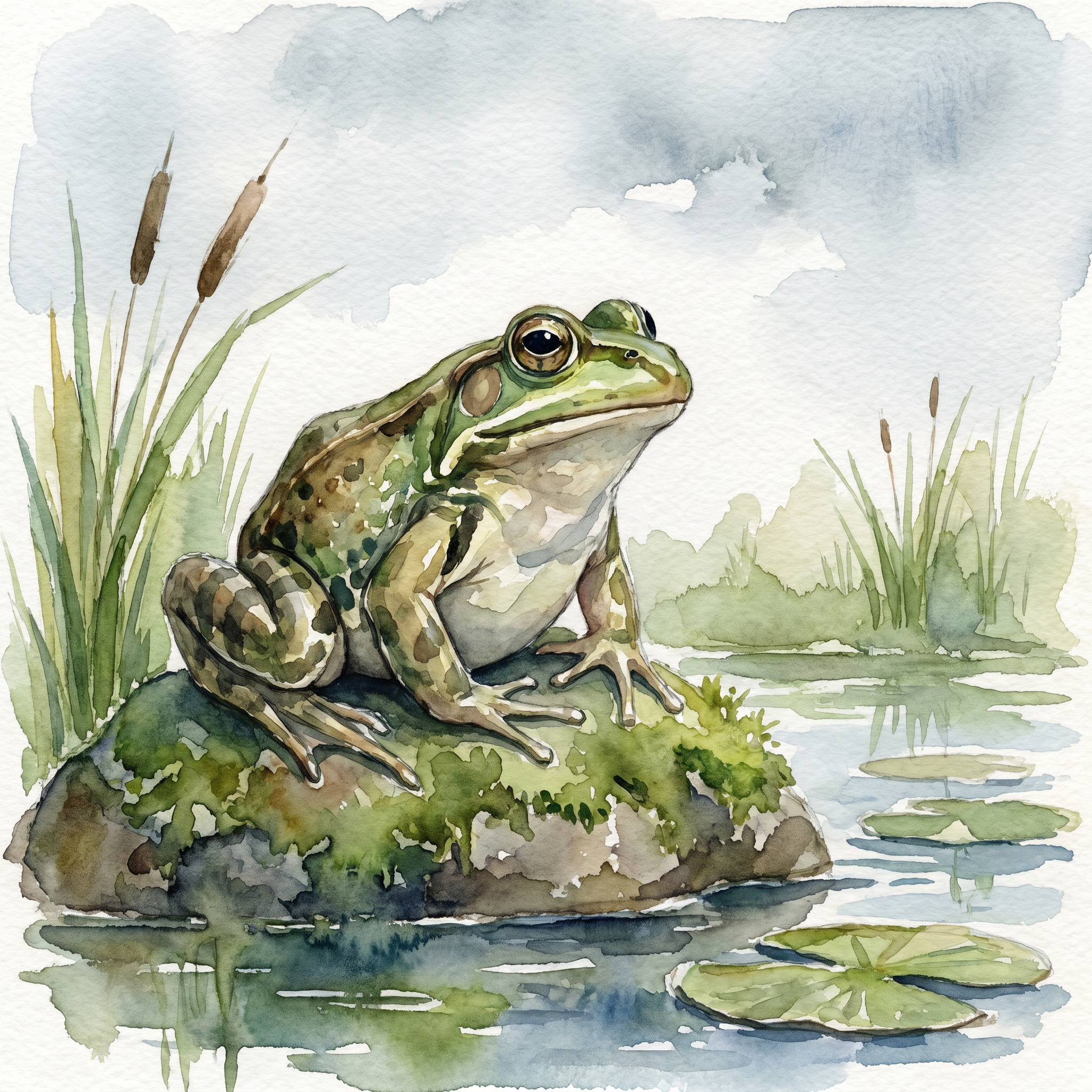 Watercolor Frog {Digital Download}