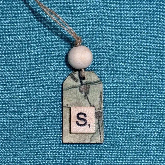 Monogram Gift Tag: S