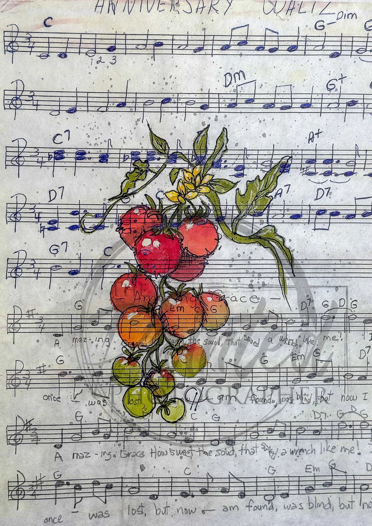 Her Song, My Garden (8x10)