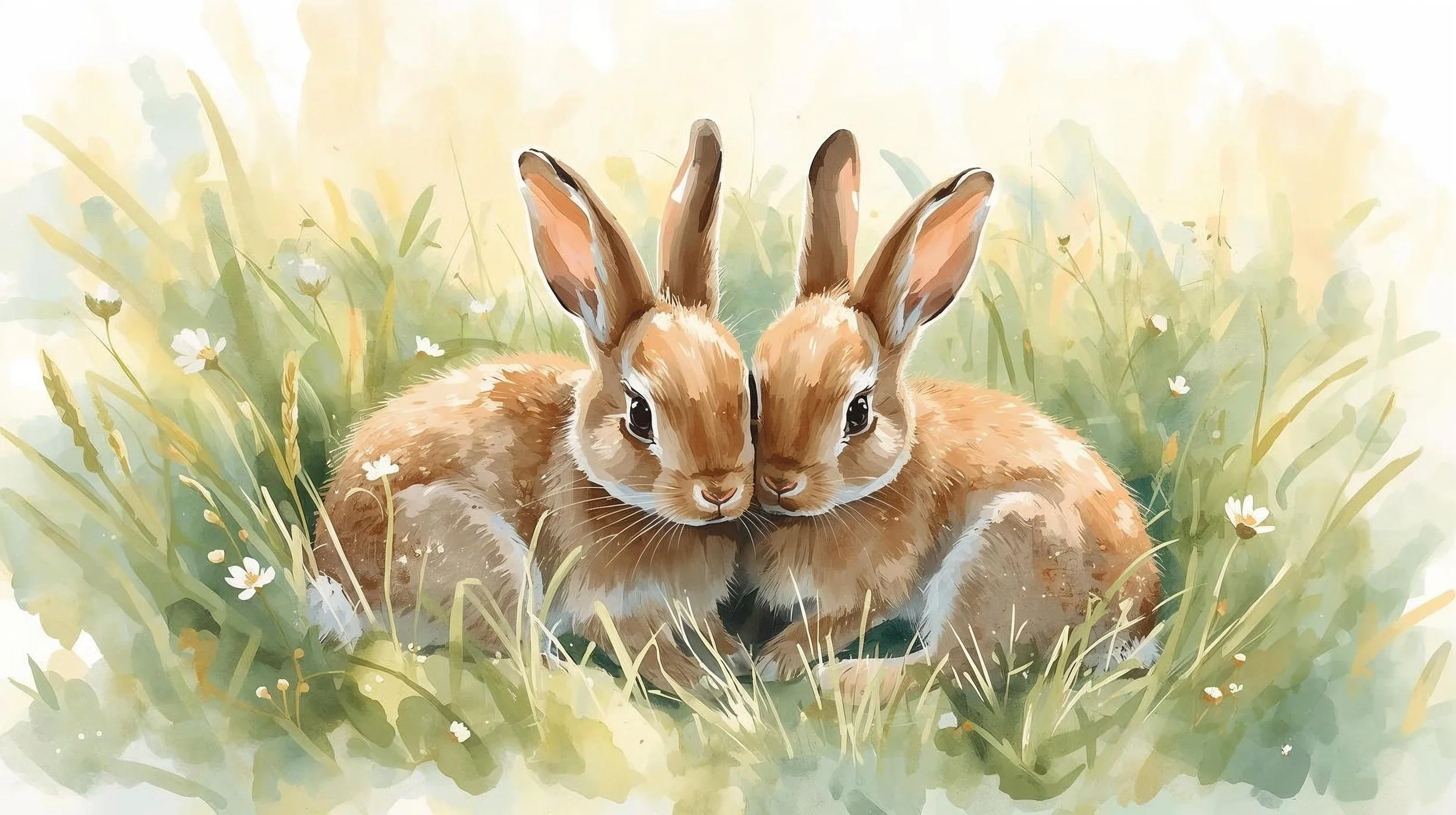 Bunny Buddies 2  {digital graphic}