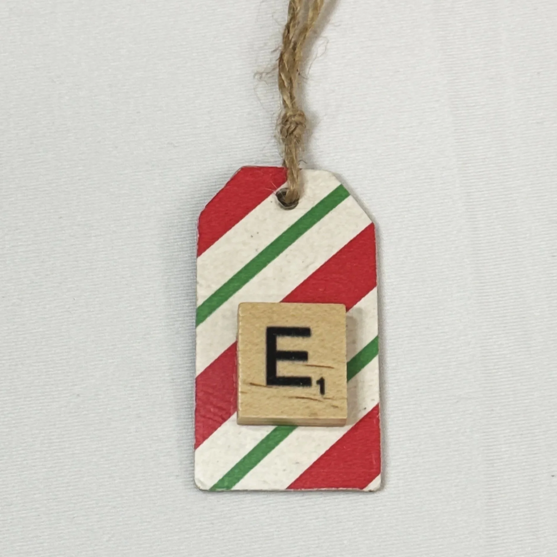 Monogram Gift Tag: E