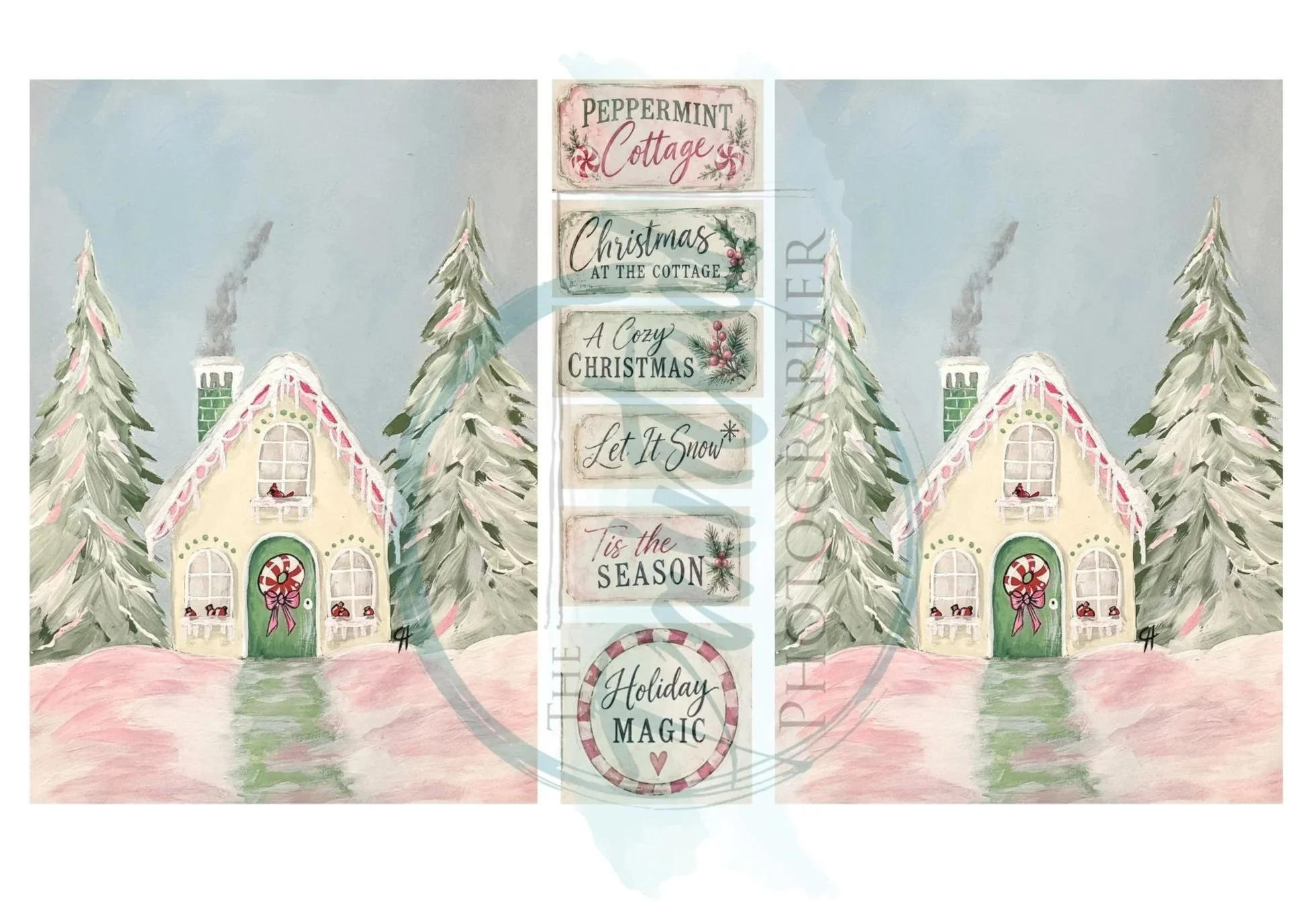 *SPECIAL EDITION* Peppermint Cottage (4x6 with Labels)