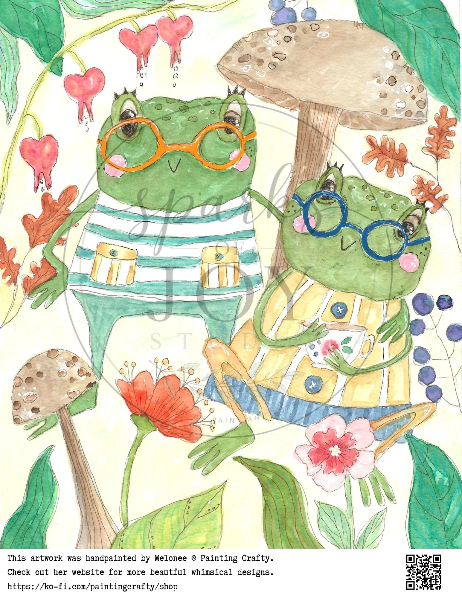 Chatty Frogs (8x10)