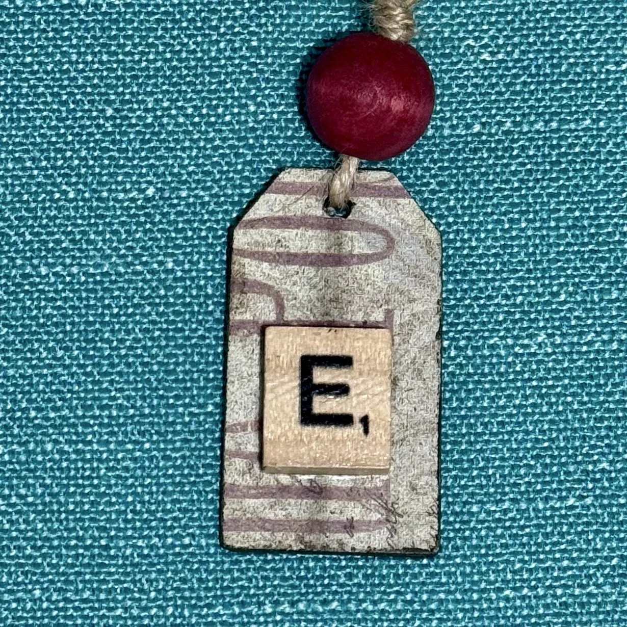 Monogram Gift Tag: E