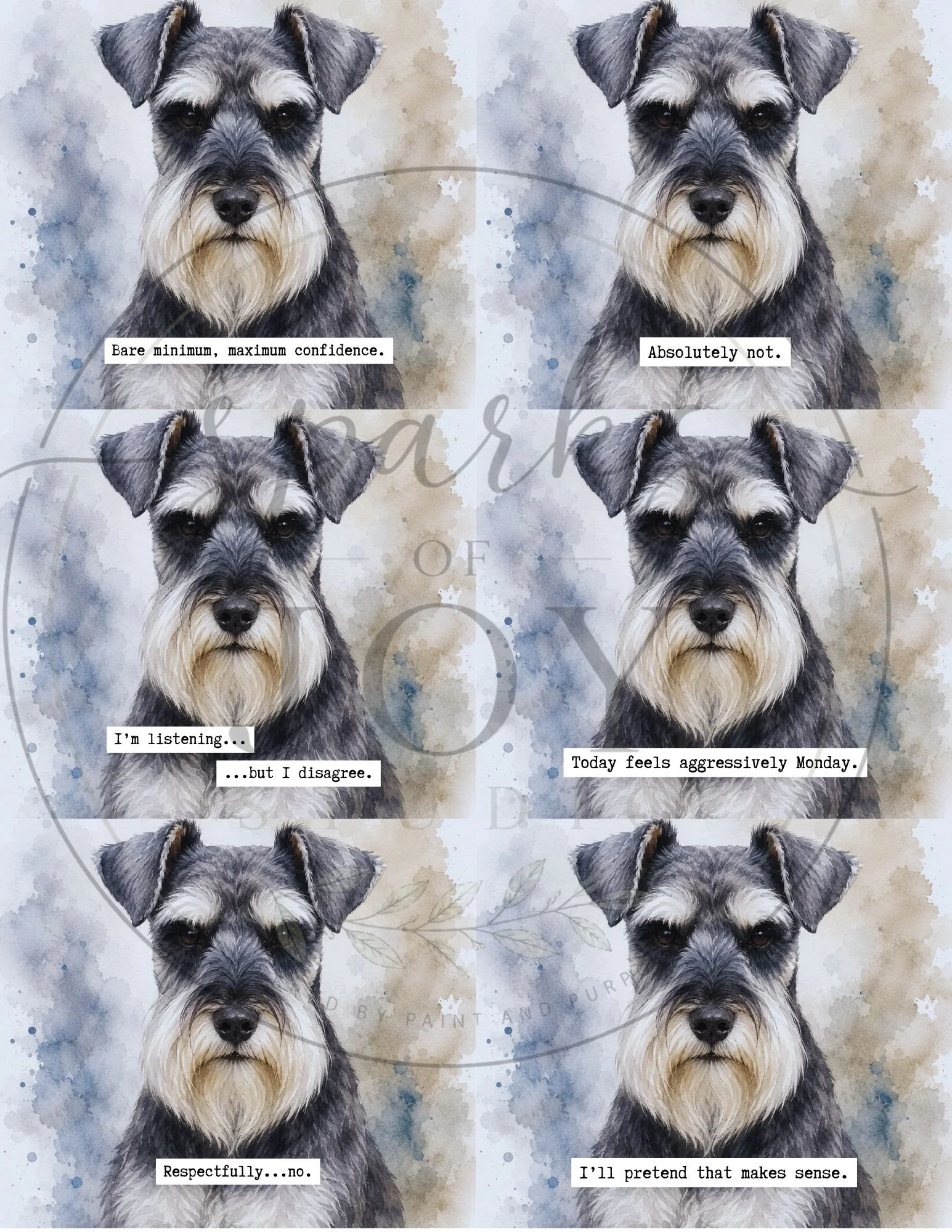 *digital download* Miniature Schnauzer