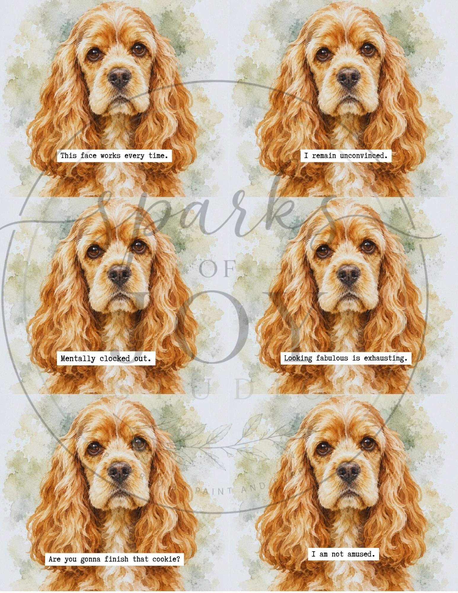 *digital download* Cocker Spaniel
