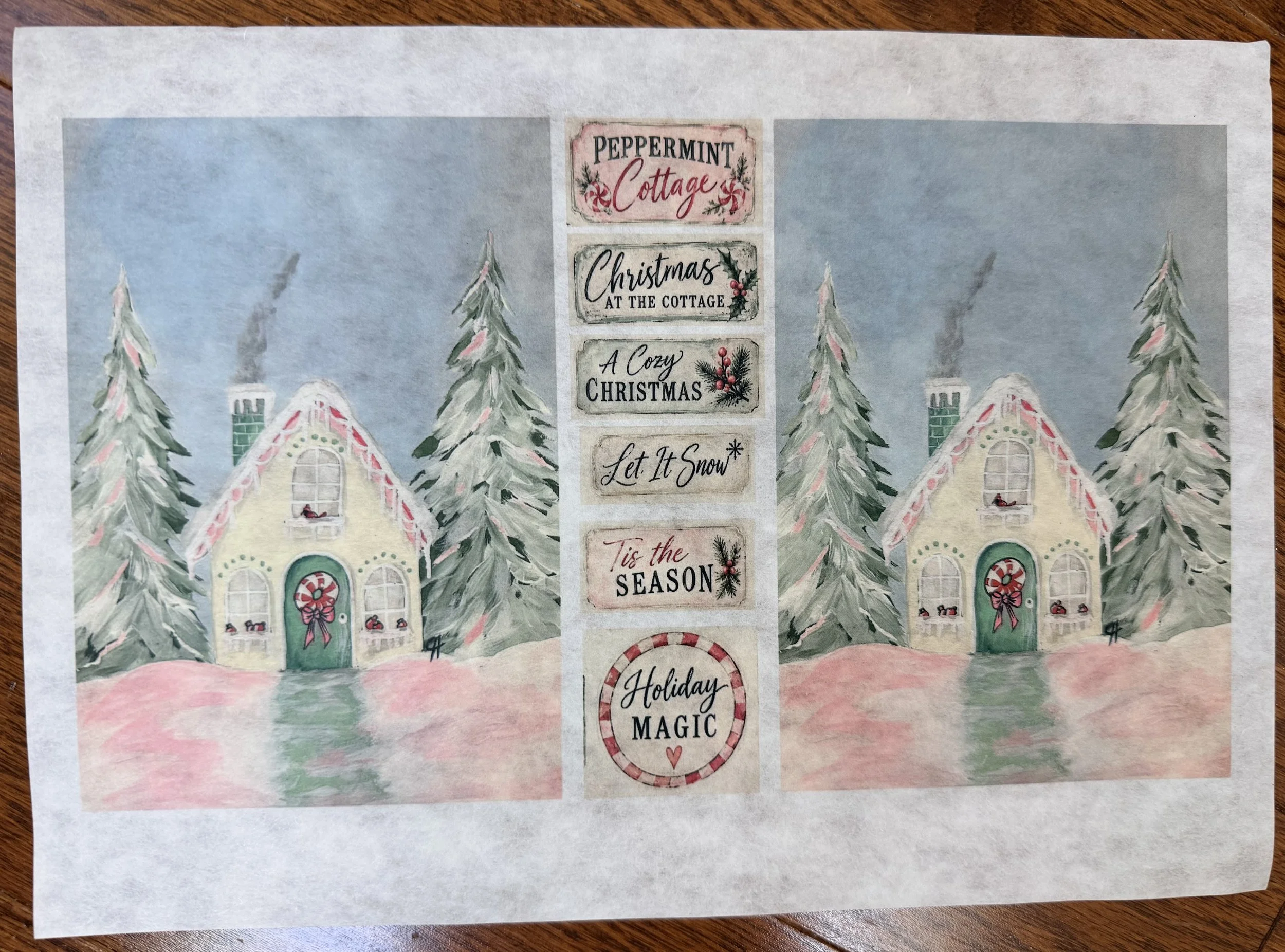*SPECIAL EDITION* Peppermint Cottage (4x6 with Labels)