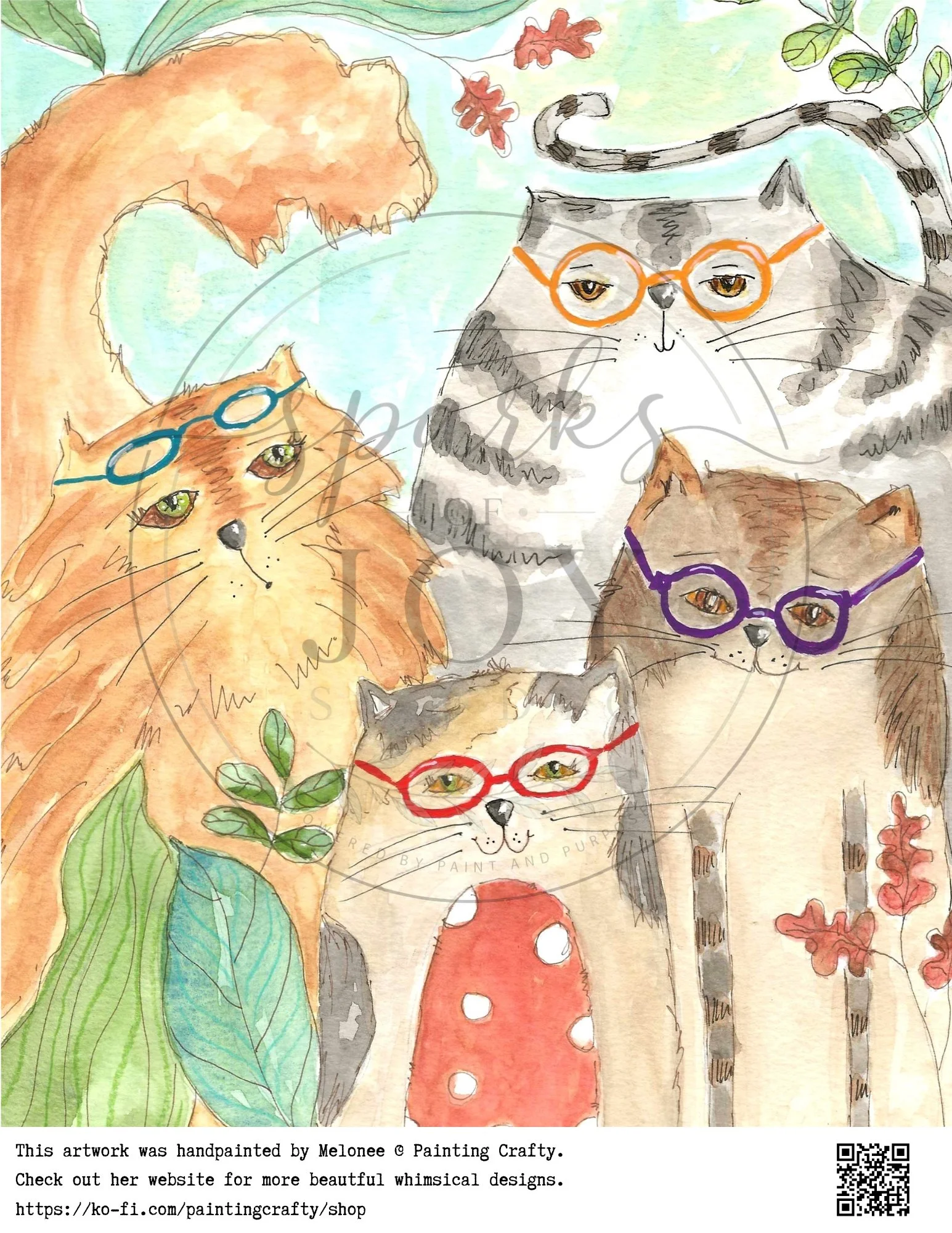 Library Cats (8x10)