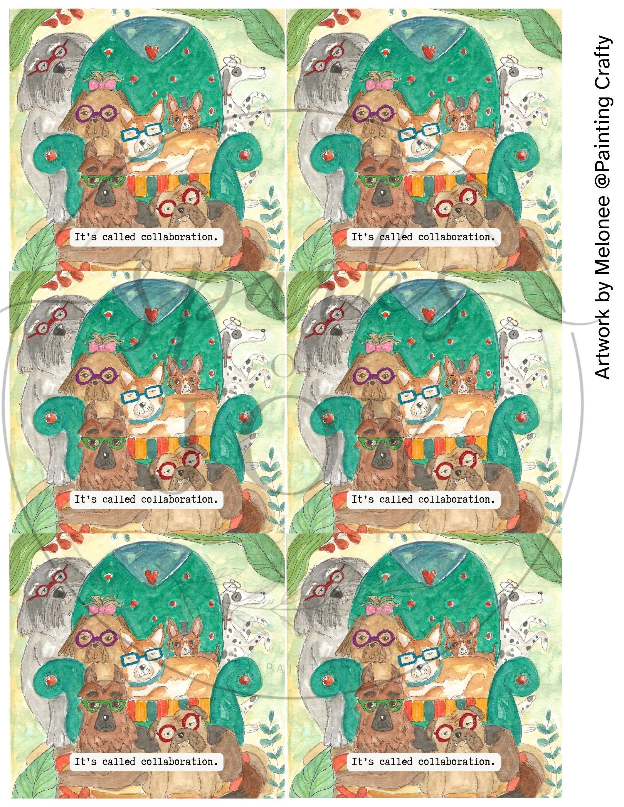 Bookish Buddies-6 (3.5" squares)