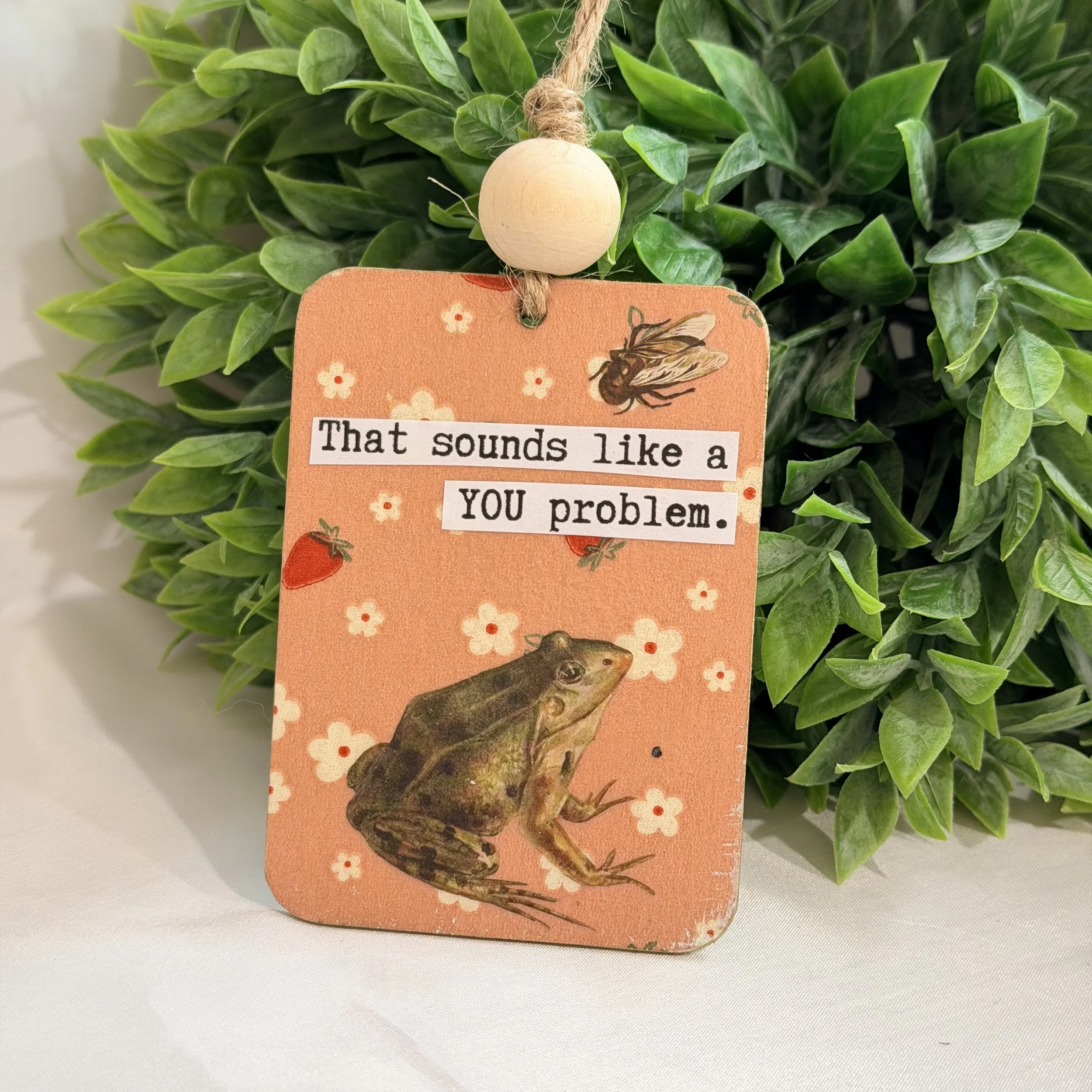 Wooden Gift Topper & Reusable Gift Tag | Gift Wrapping Embellishment