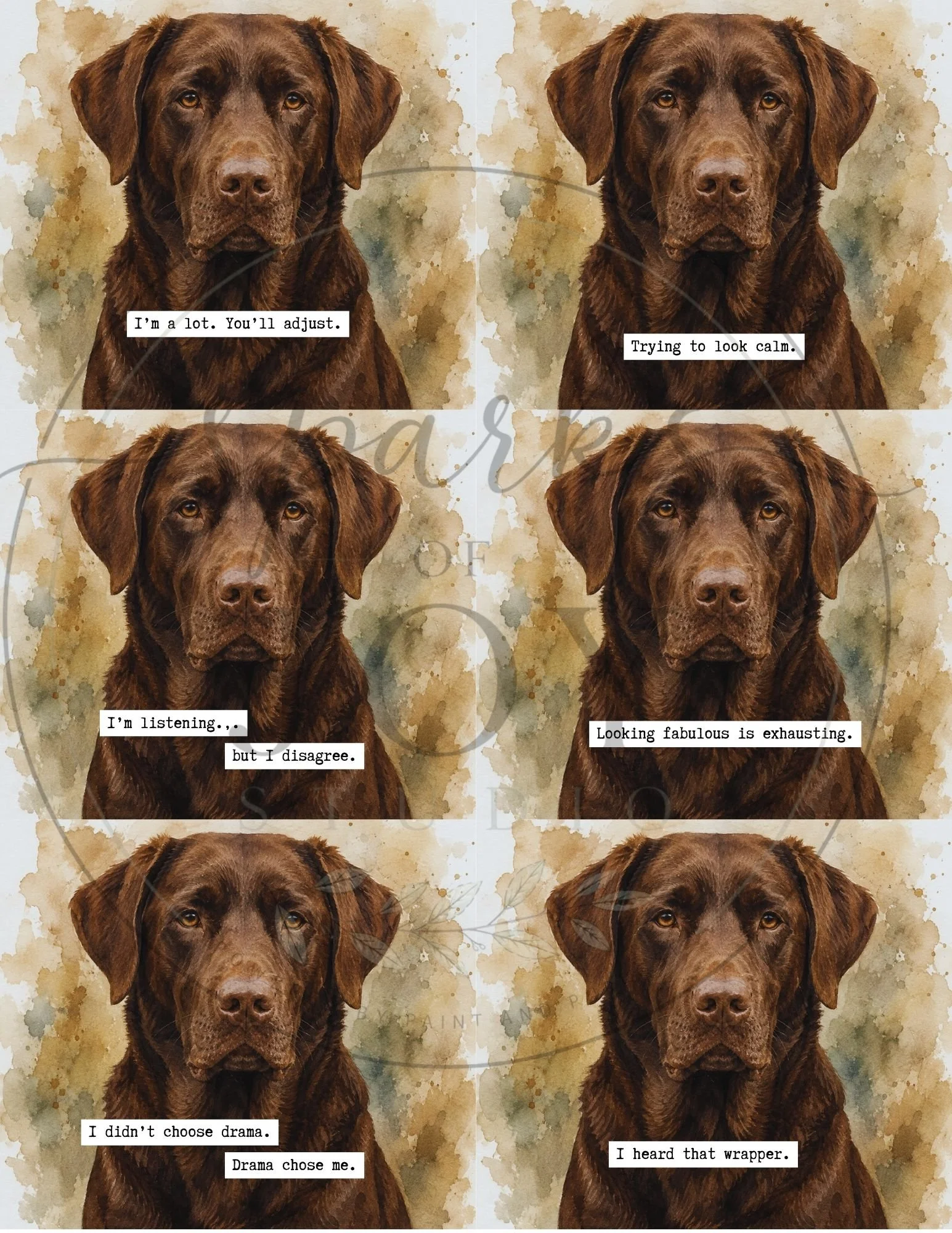 *digital download* Chocolate Lab