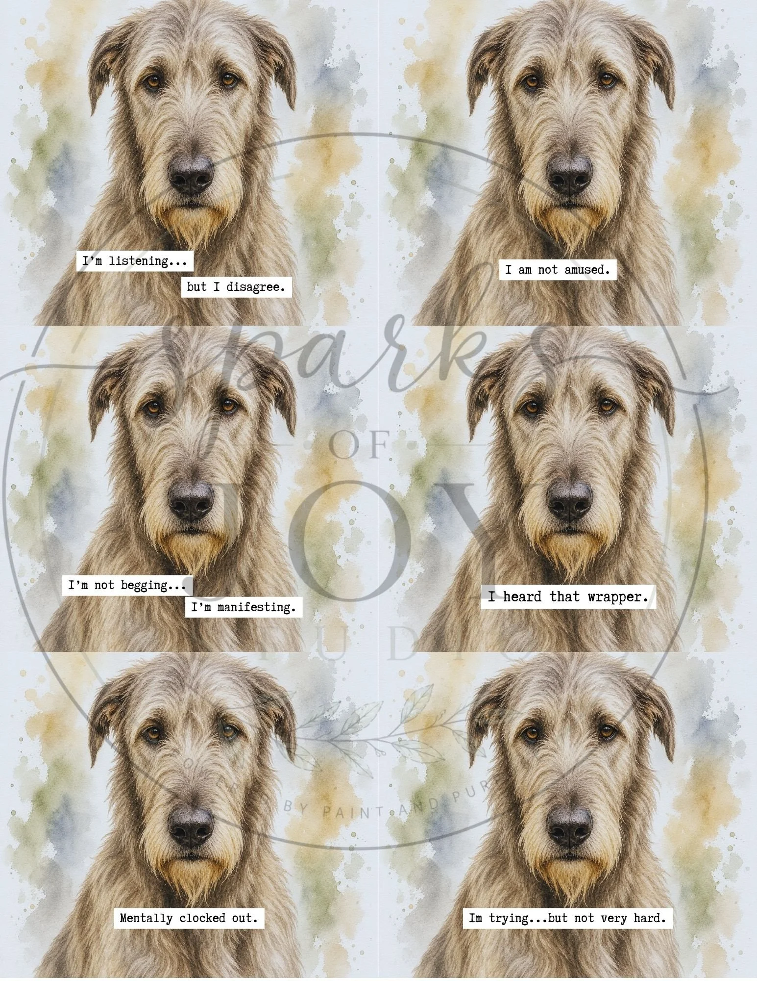 *digital download* Irish Wolfhound