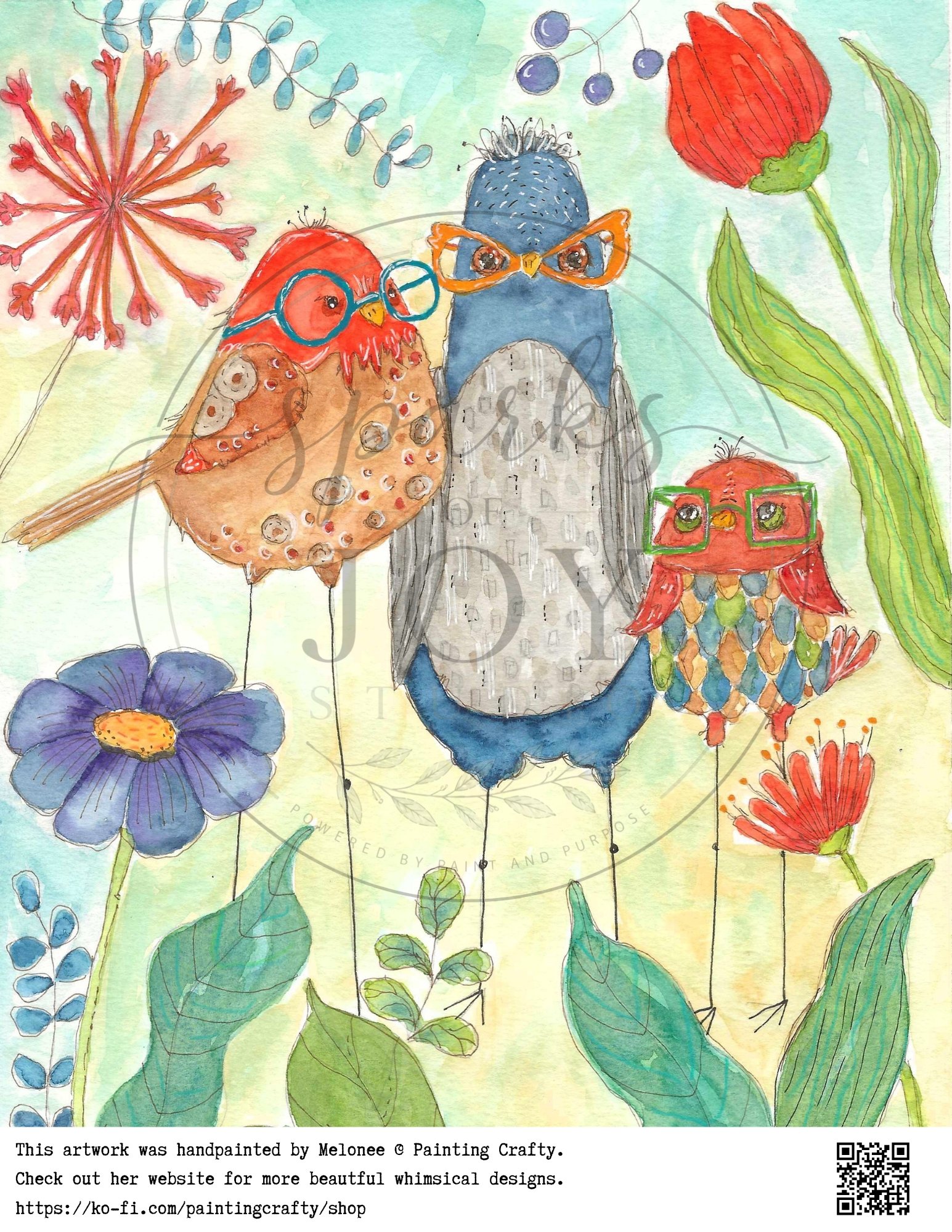 Brainy Birds (8x10)