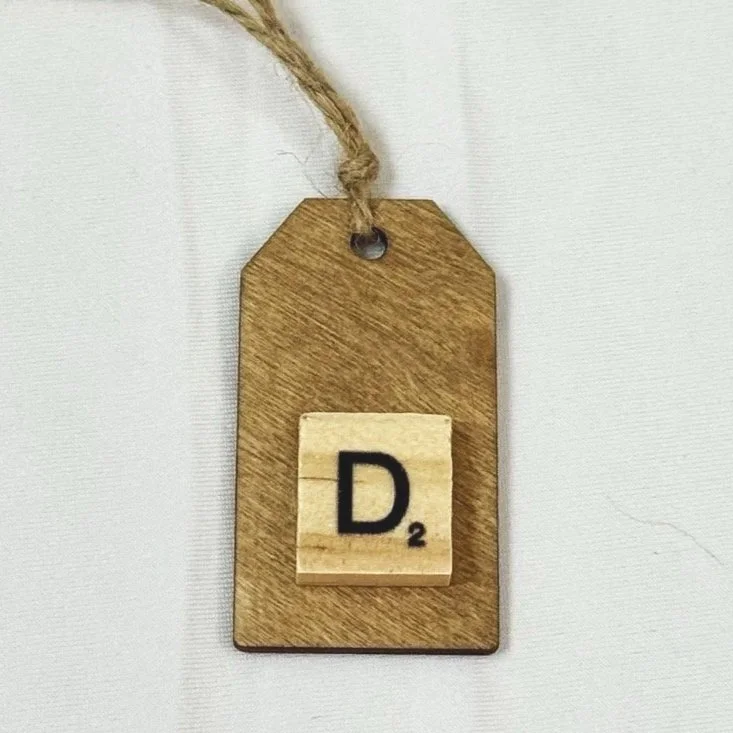 Monogram Gift Tag: D