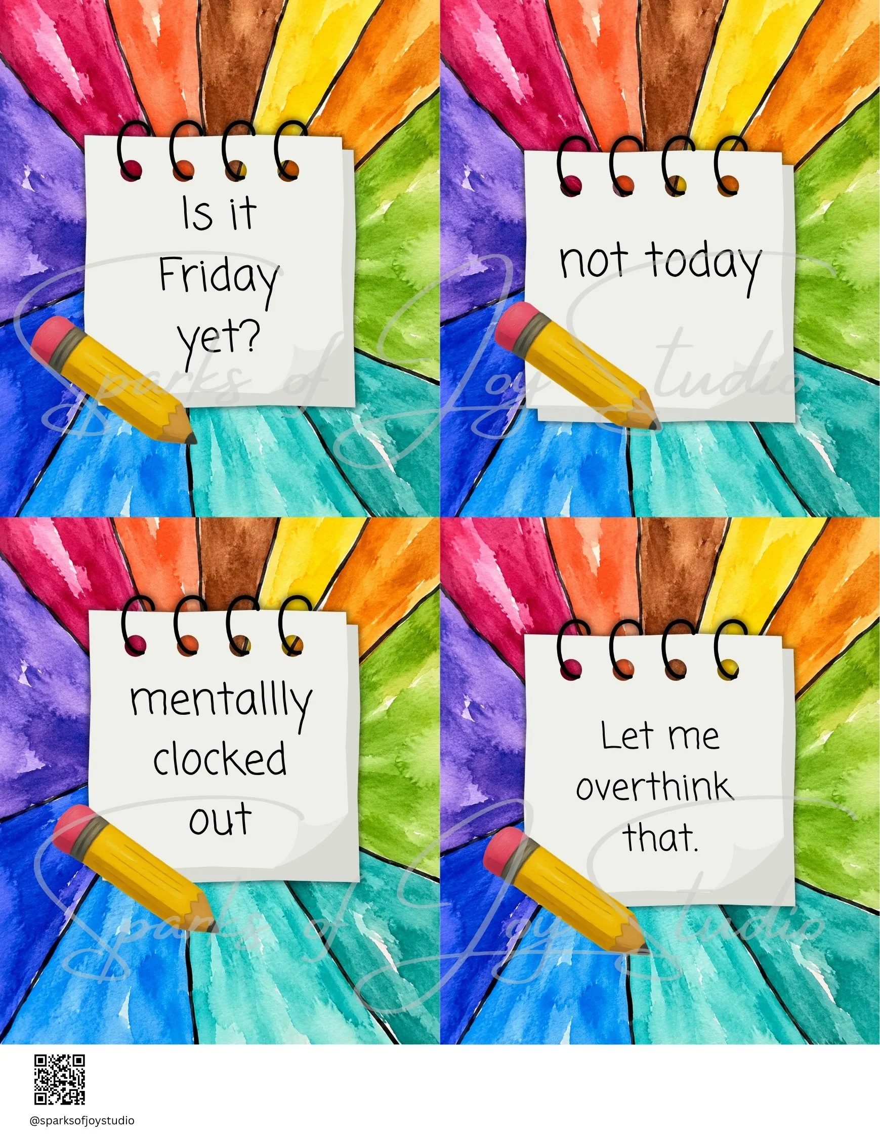 *digital download* Olivia's Pop of Color {prints 4 to a page}