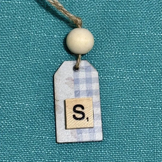 Monogram Gift Tag: S