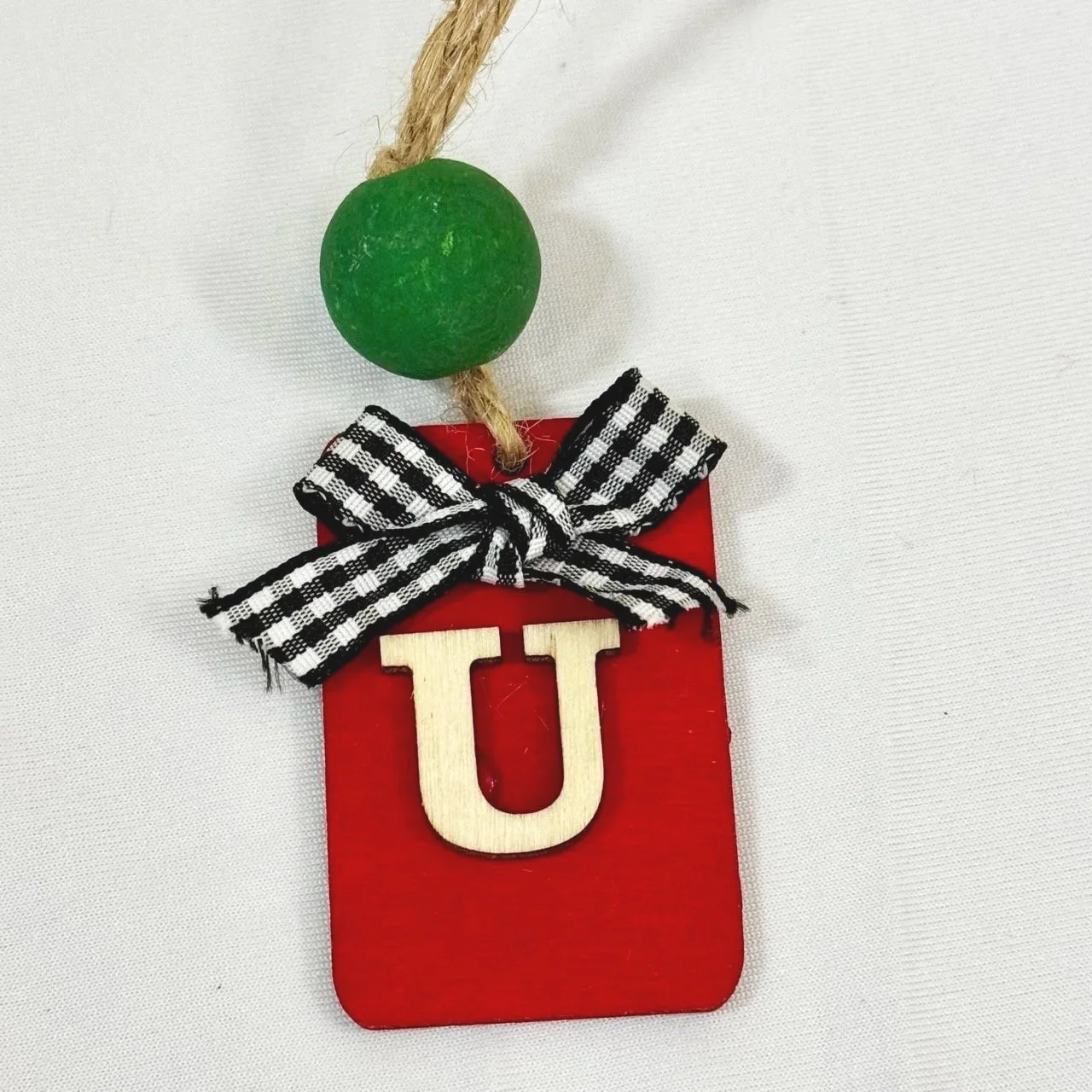 Monogram Gift Tag: U