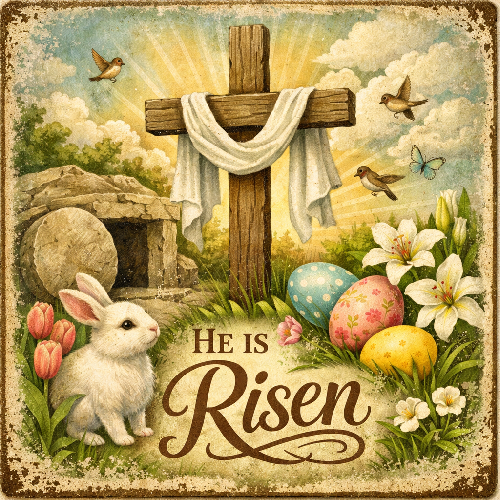 He is Risen {digital graphic}