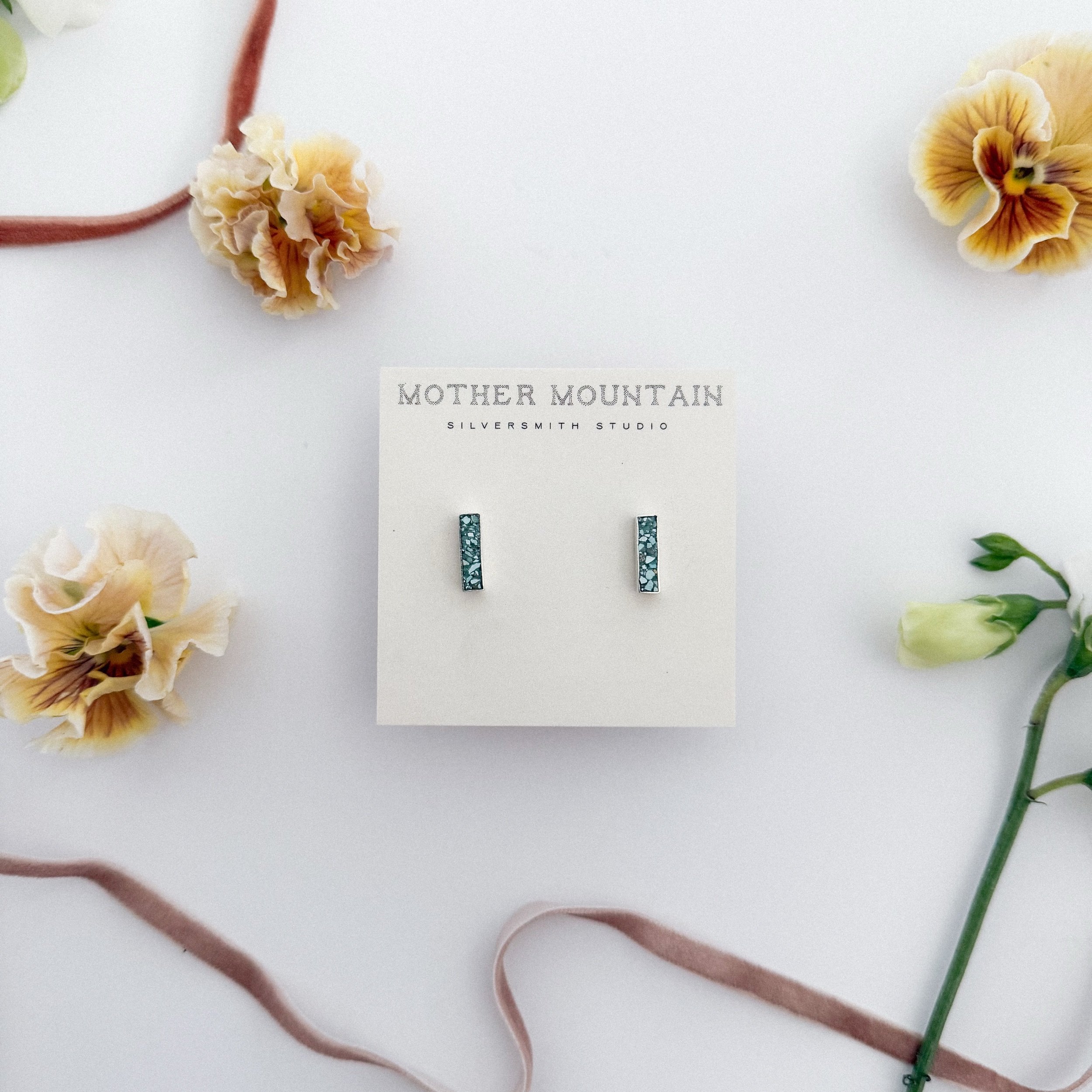 Turquoise Inlay Studs III