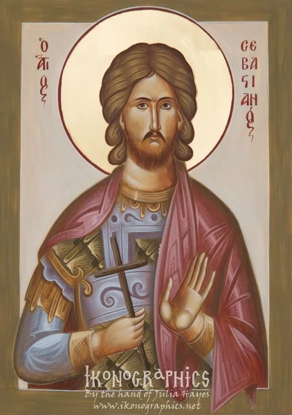 St Sebastian 25x35cm 2018