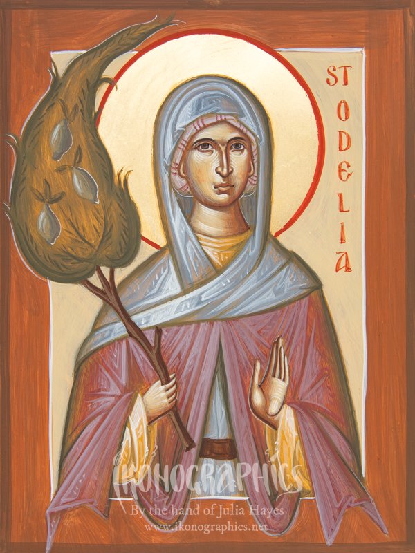 St Odelia of Alsace 15x20cm 2025
