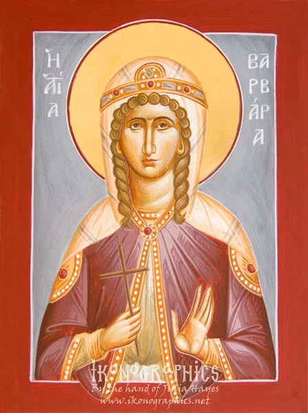 St Barbara 15x20cm 2012