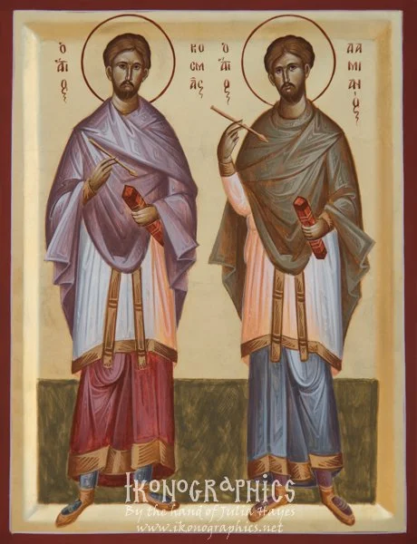 Sts Cosmas and Damian 23x30cm 2018