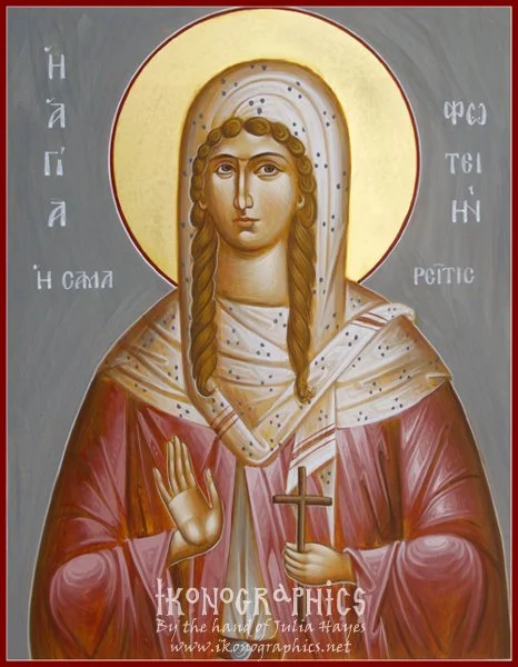 St Photini 20x25cm 2010