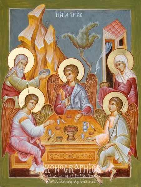 Hospitality of Abraham 30x40cm 2012