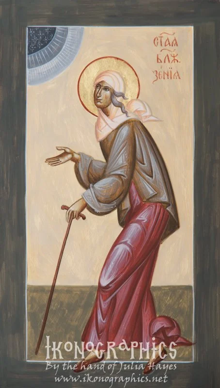 St Xenia of St Petersburg 16x28cm 2019