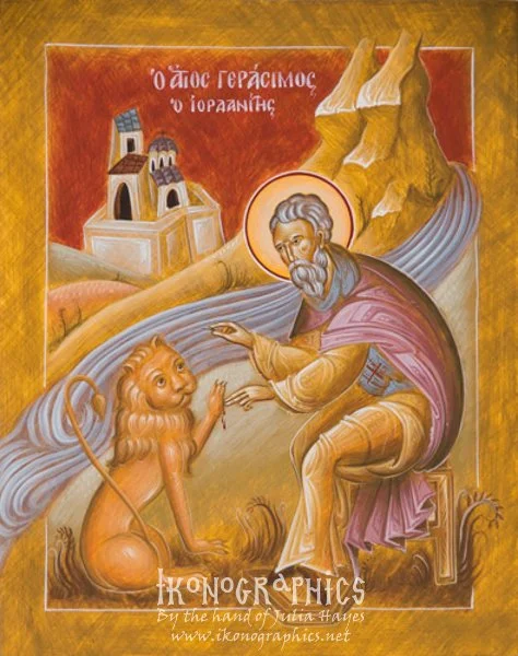 St Gerasimos of the Jordan icon