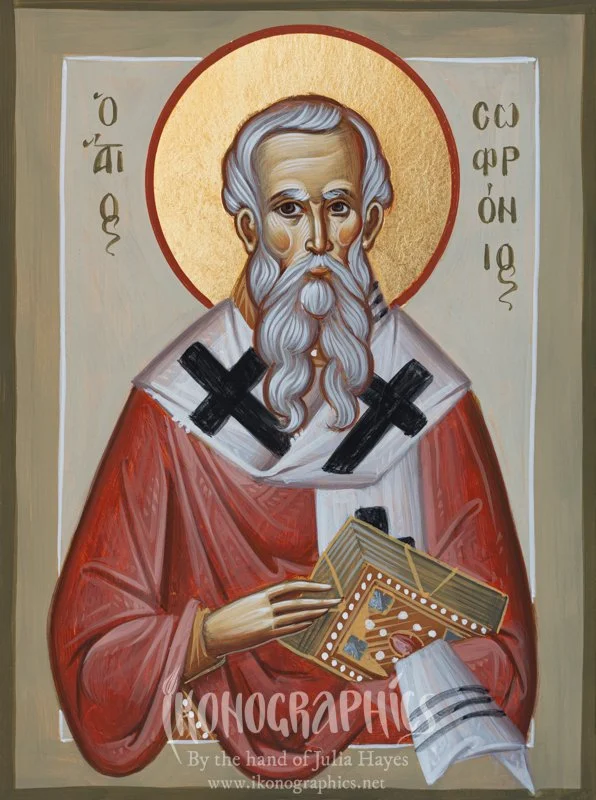 St Sophronios of Jerusalem 15x20cm 2023