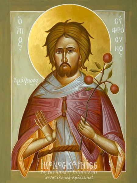 St Euphrosynos the Cook 18x24cm 2011