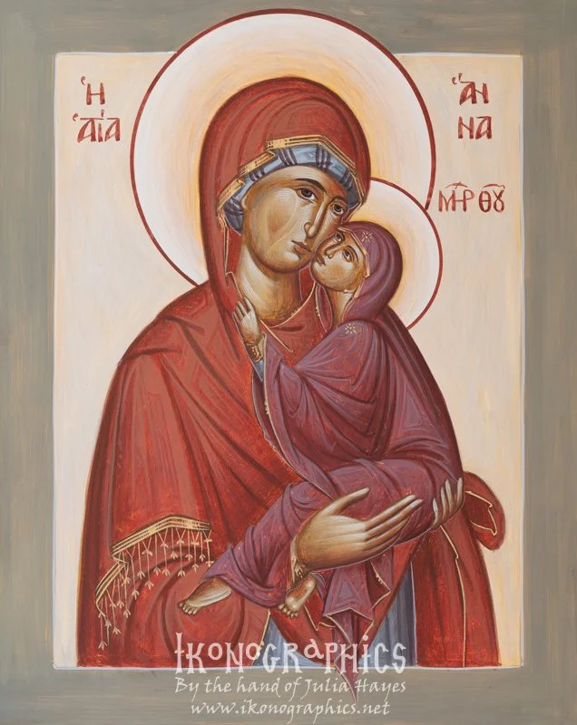 St Anna and the Theotokos 20x25cm 2019