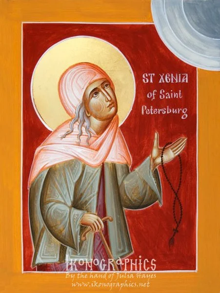 St Xenia of St Petersburg 15x20cm 2011