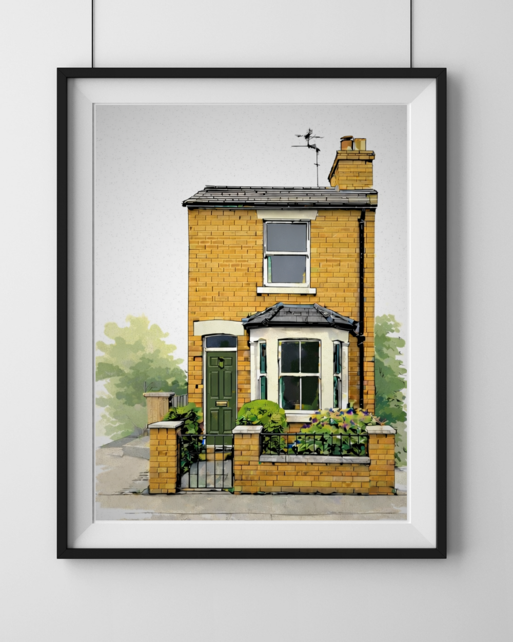 Hand Drawn House Portrait UK