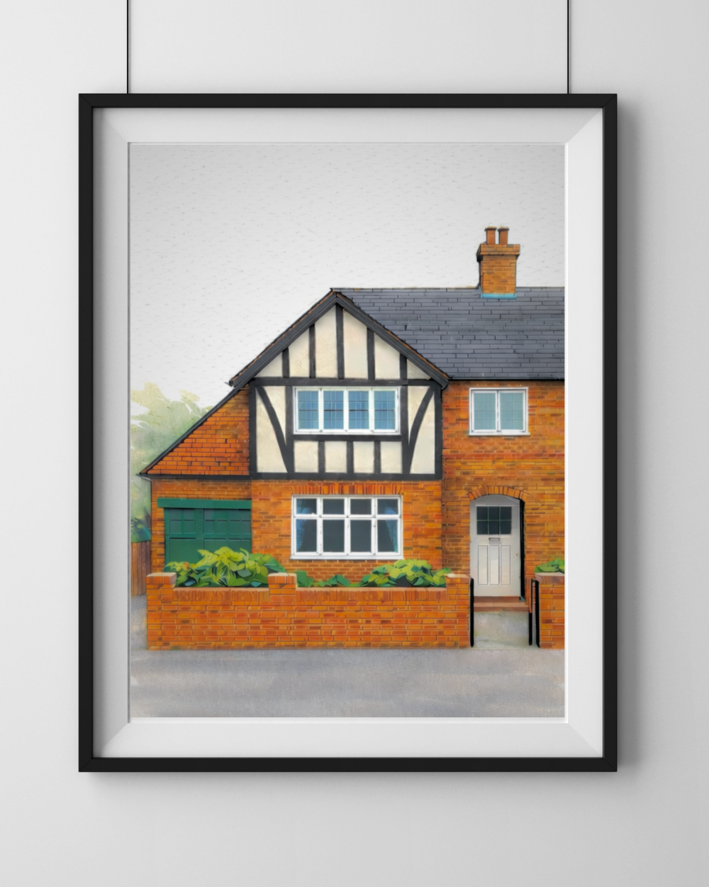Hand Drawn House Portrait UK