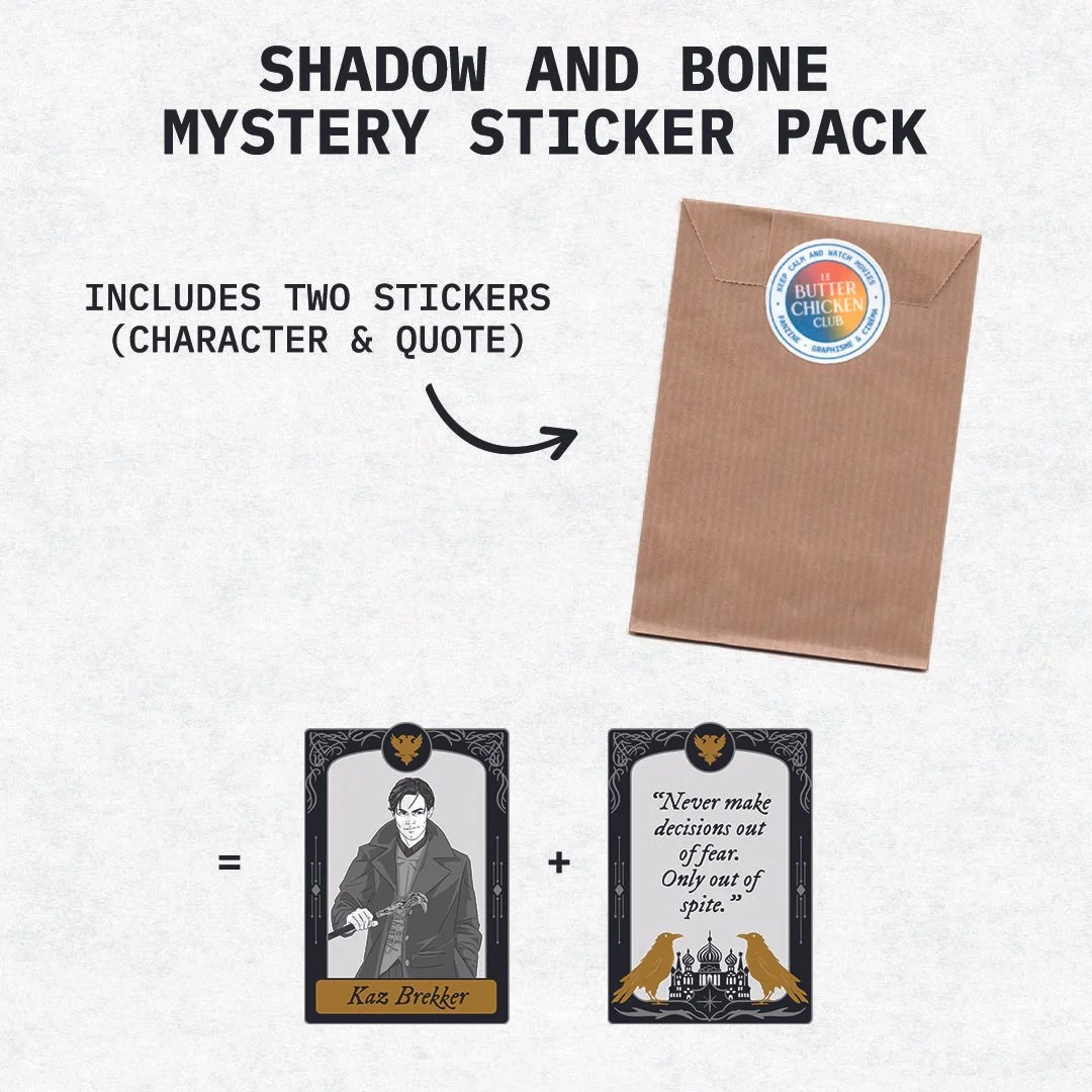 Pack stickers mystère - Mystery sticker pack | Shadow & Bone - ASOCAS