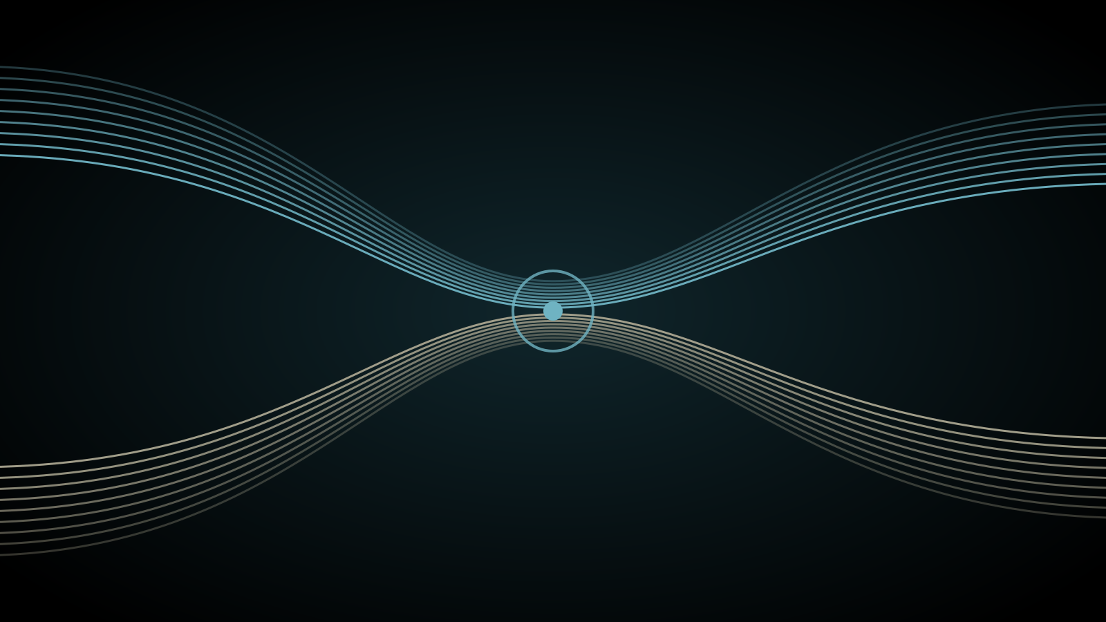 Line graphic of two line bundles merging and splitting for M&A and carve-outs